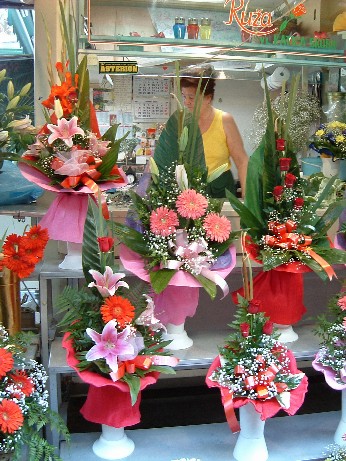 リエカの市場のお花屋さん